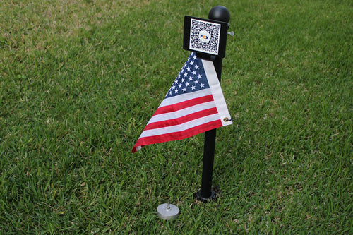 Digital Memorial Capsule Flag Pole